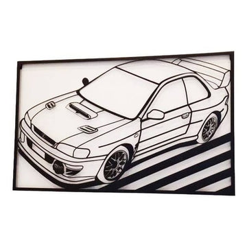 Panel Ścienny Subaru Impreza - Dodaj Rajdowy Styl do Wnętrza - Kapaga