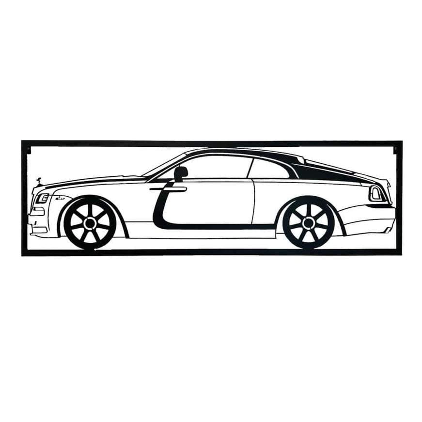 RR Wraith - Metalowe Panele Dekoracyjne Ścienne dla Miłośników Luksusowych Samochodów - Kapaga