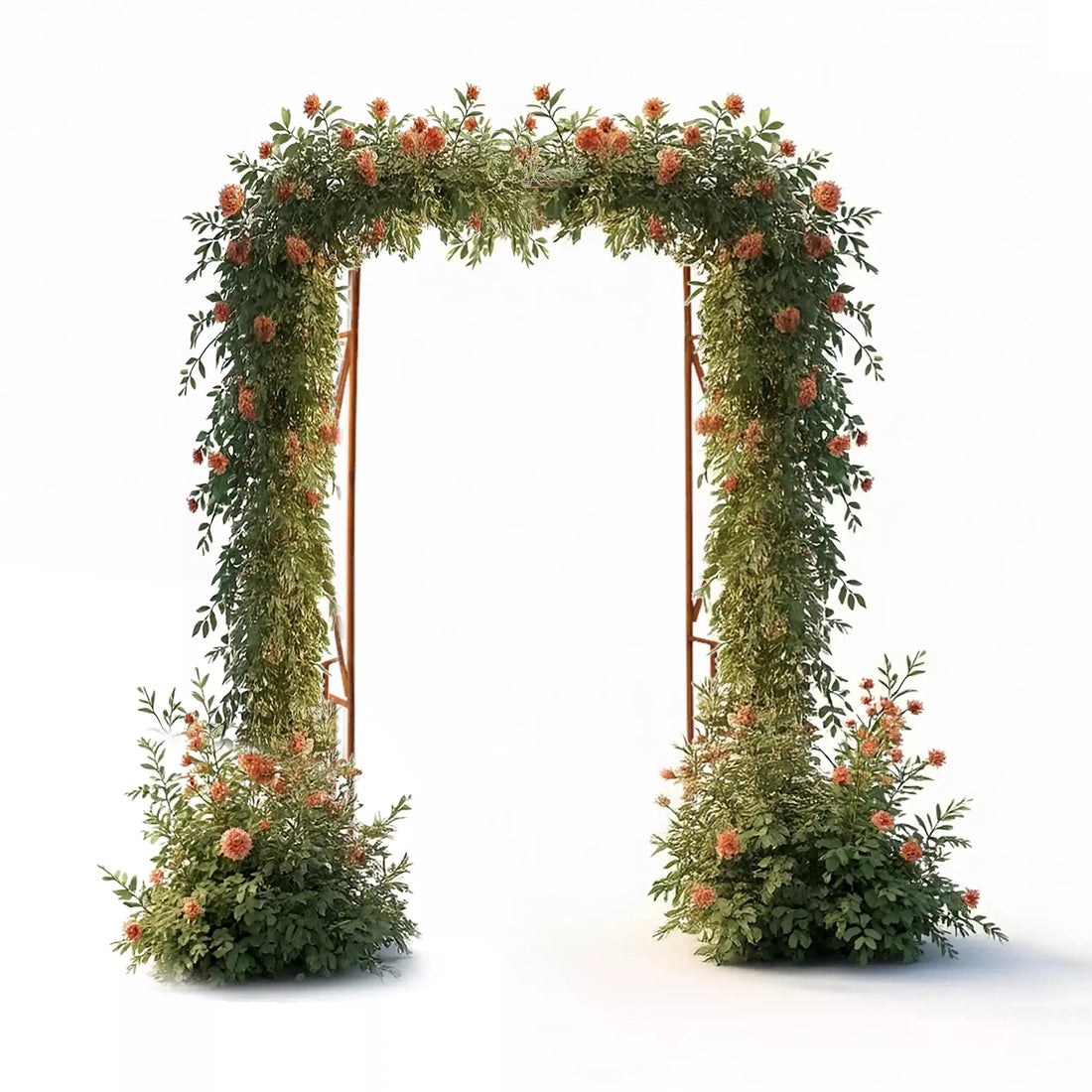Pergola Ogrodowa - Metalowa, Naturalna Rdza, 220 cm do Róży, Bluszczu - Kapaga
