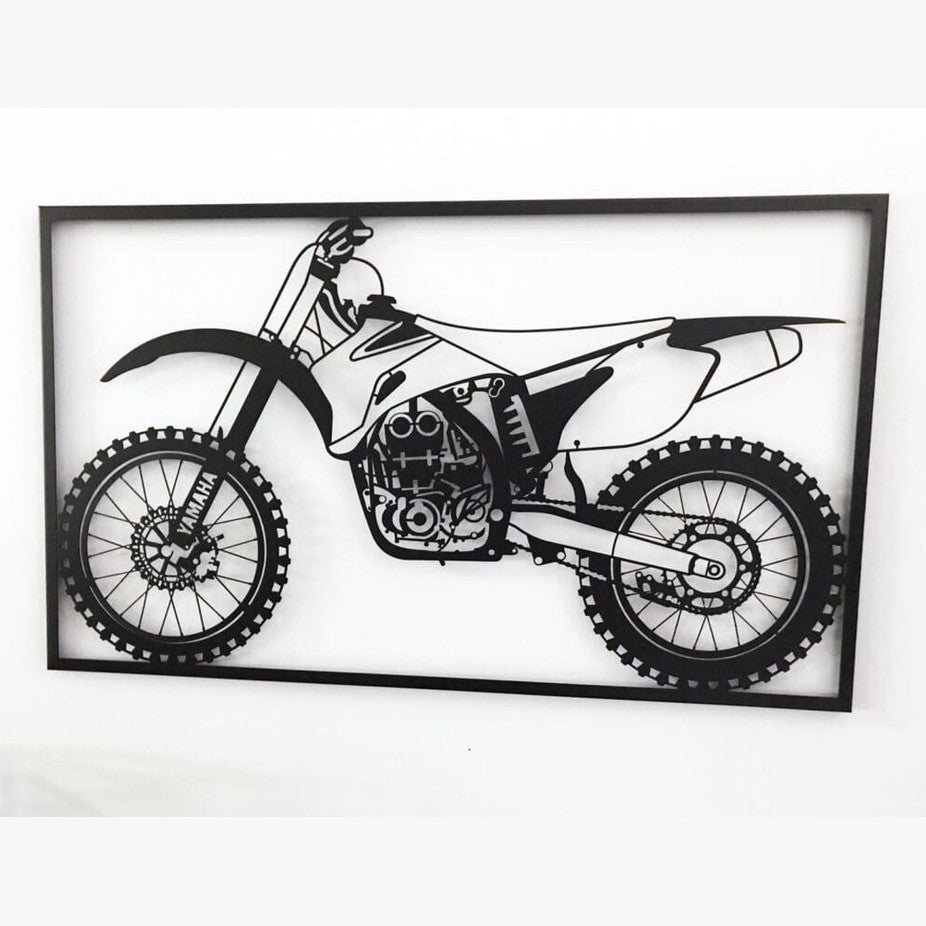 Yamaha YZF 450 - Dekoracyjny Panel Metalowy dla Miłośników Motocrossu - Kapaga