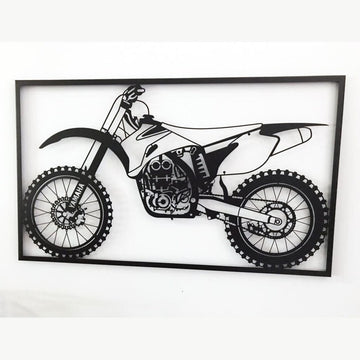 Yamaha YZF 450 - Dekoracyjny Panel Metalowy dla Miłośników Motocrossu - Kapaga