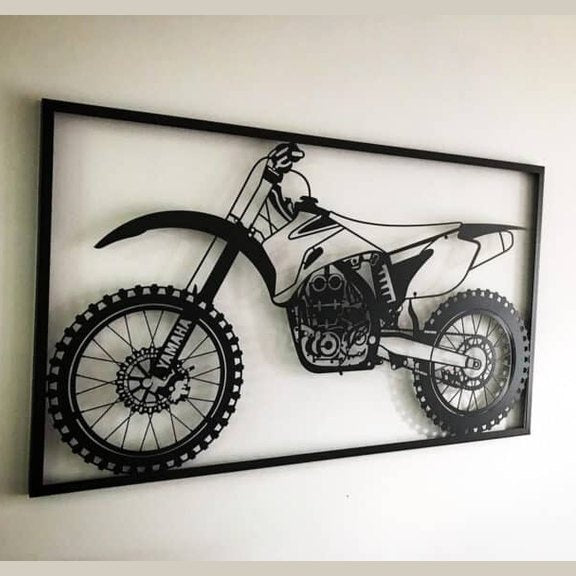 Yamaha YZF 450 - Dekoracyjny Panel Metalowy dla Miłośników Motocrossu - zdjęcie 3 - Kapaga
