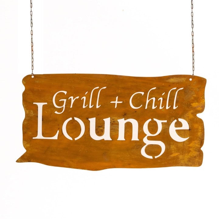 Zawieszka „Grill Chill” - Metalowy Wieszak Corten do Ogrodu - Kapaga