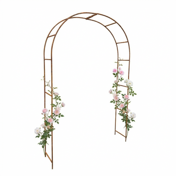 Pergola ogrodowa metalowa 240x150 cm – łuk do roślin