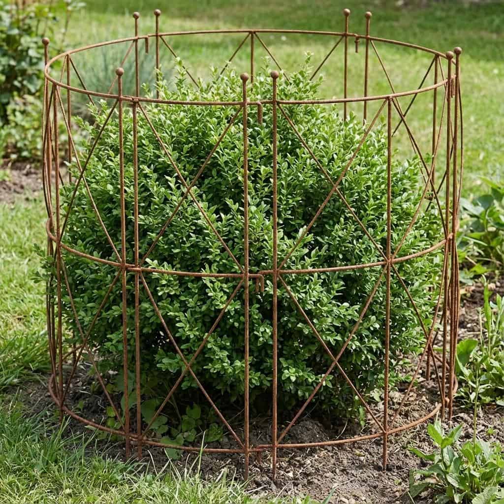 Metalowa podpora do roślin 90 cm - rustykalna obejma na łodygę - zdjęcie 6 - Kapaga