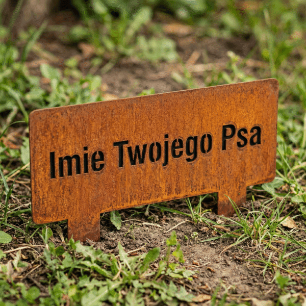 Personalizowana Tabliczka z Imieniem Psa do Ogrodu - Kapaga