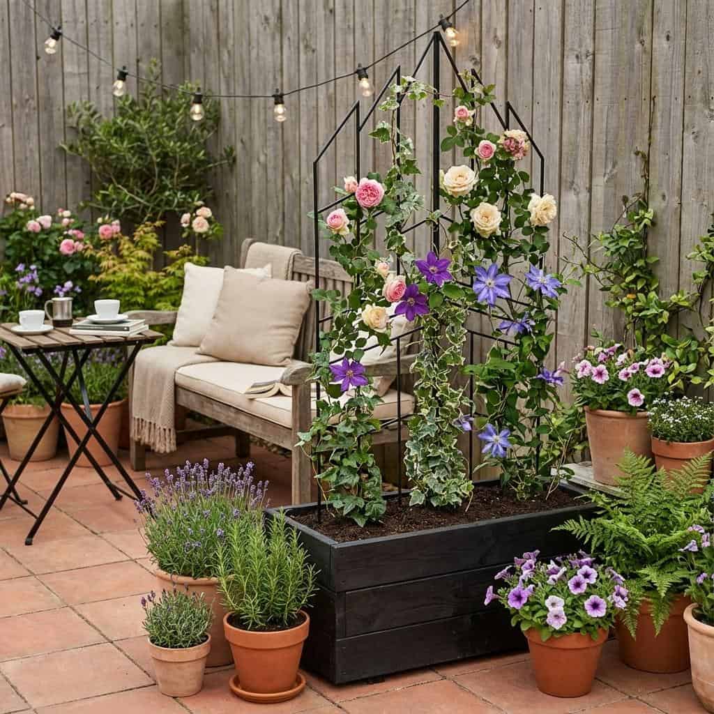 Pergola Ogrodowa Krata 200 cm - Metalowa Podpora do Pnączy i Krzewów - zdjęcie 9 - Kapaga