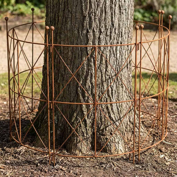 Metalowa podpora do roślin 90 cm - rustykalna obejma na łodygę - Kapaga