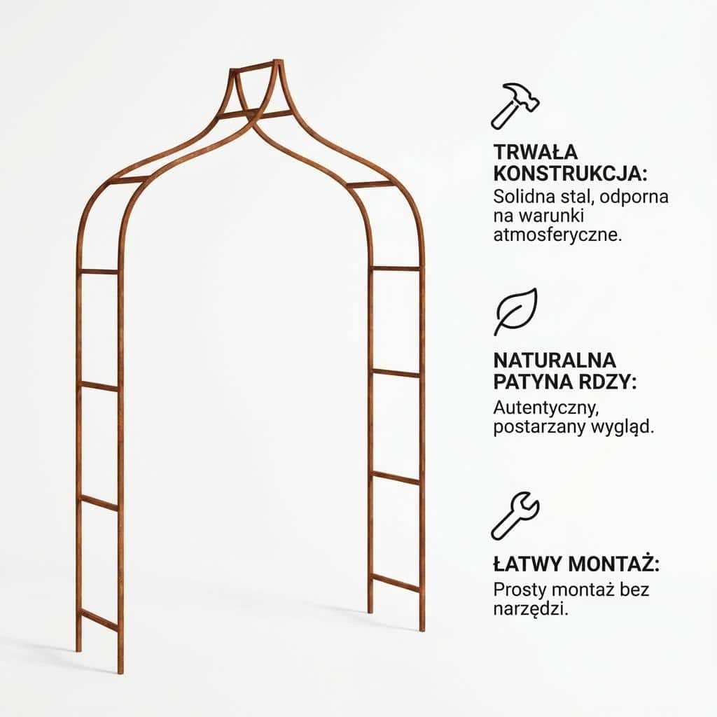 Metalowa pergola ogrodowa 240 x 150 cm Spawana - zdjęcie 13 - Kapaga