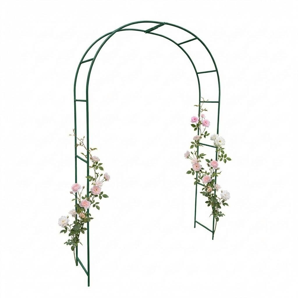 Pergola ogrodowa metalowa 240x150 cm – łuk do roślin
