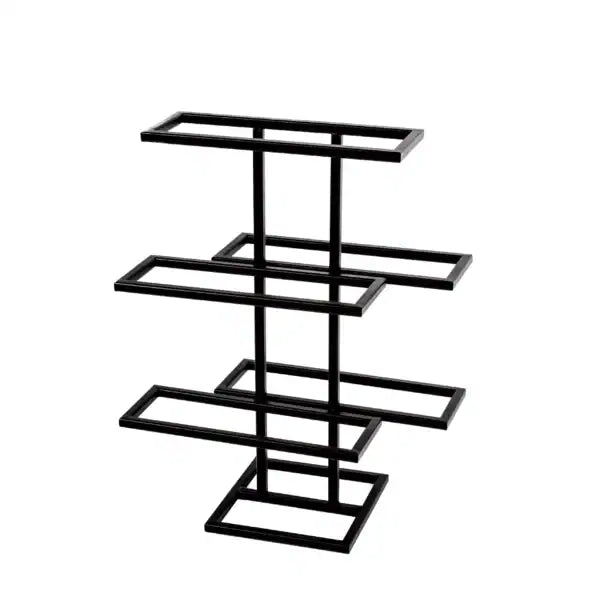 Stojak na Wino - Ręcznie Wykonane, Stalowy, 3 Poziomy, 42 cm - zdjęcie 4 - Kapaga
