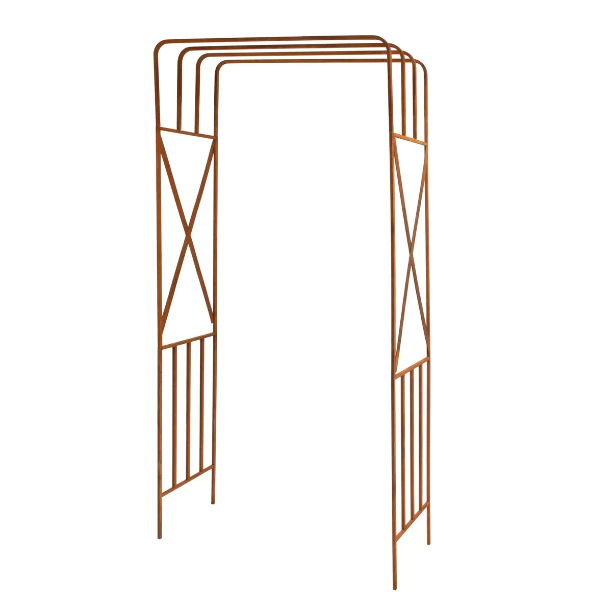 Pergola Ogrodowa - Metalowa, Naturalna Rdza, 220 cm do Róży, Bluszczu - zdjęcie 15 - Kapaga