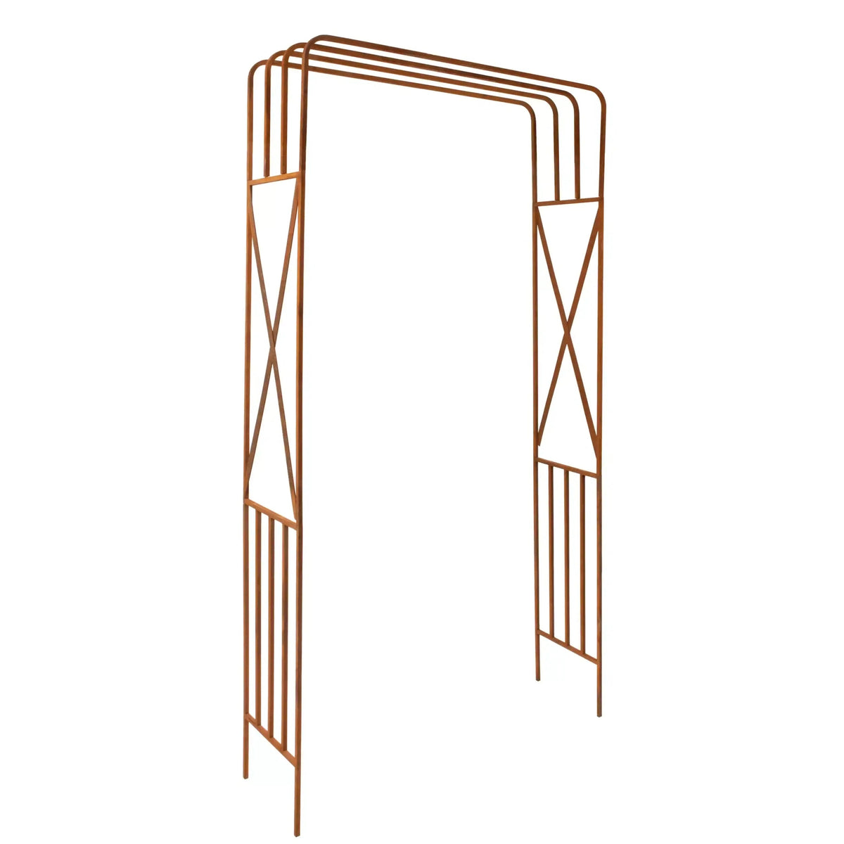 Pergola Ogrodowa - Metalowa, Naturalna Rdza, 220 cm do Róży, Bluszczu - zdjęcie 16 - Kapaga