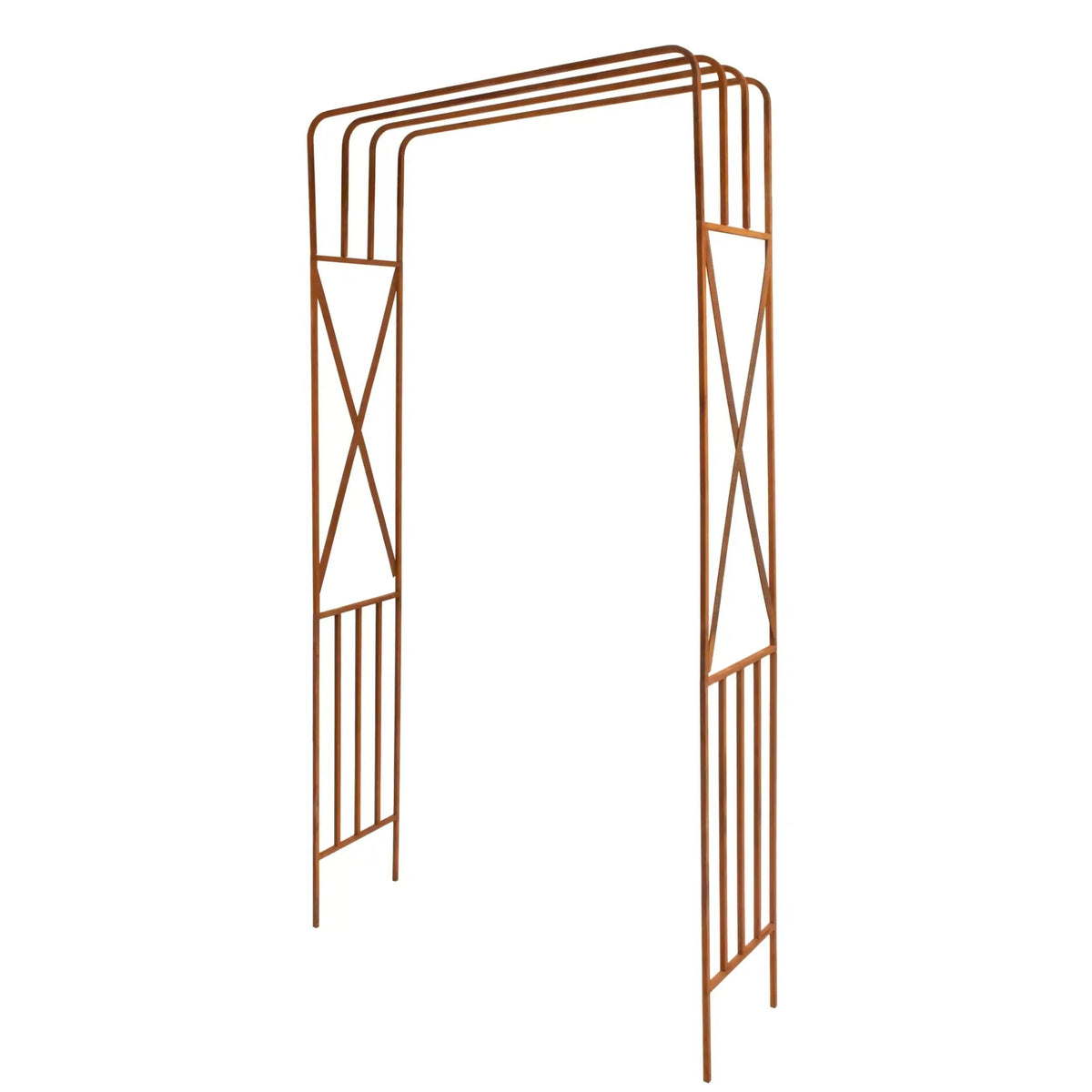 Pergola Ogrodowa - Metalowa, Naturalna Rdza, 220 cm do Róży, Bluszczu - zdjęcie 17 - Kapaga