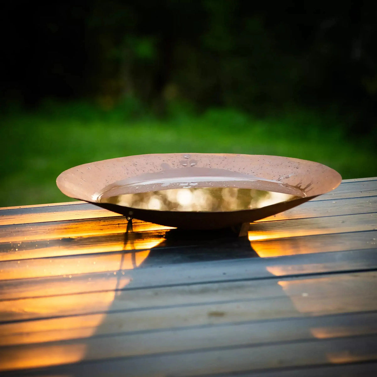 Rustykalne Palenisko Ogrodowe 2w1 z Grillem - Stalowa Misa 57 cm, Efekt Corten Poidło dla Ptaków - zdjęcie 12 - Kapaga